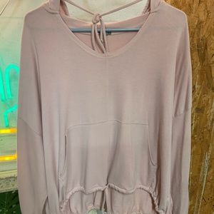 Pastel Pink Aerie Slouchy Hoodie